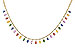 E301-85841: NECK 6.75 MULTI-COLOR SAPP 7.21 TGW (17.25")