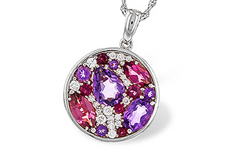 E301-88632: NECK 1.83 TW SEMI-PRECIOUS (P.TOUR, AMY) 2.00 TGW