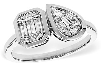 E301-89523: LDS DIA RG .17 TW BAGUETTE .25 TW