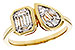 E301-89523: LDS DIA RG .17 TW BAGUETTE .25 TW