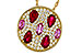 E301-90377: NECK 1.42 TW PRECIOUS (RUBY & PINK SAPP) 1.82 TGW