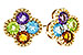 E301-90405: EARRINGS 1.88 SEMI-PREC (AMY,BT,CIT,PER) 1.93 TGW