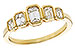 E301-90423: LDS DIA WED RG .90 TW EMERALD CUTS