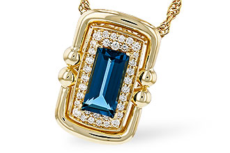 E302-73132: NECK .84 LONDON BLUE TOPAZ .96 TGW (8x4MM LBT)