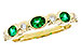 E302-73159: LDS WED RG .43 EMERALD .56 TGW
