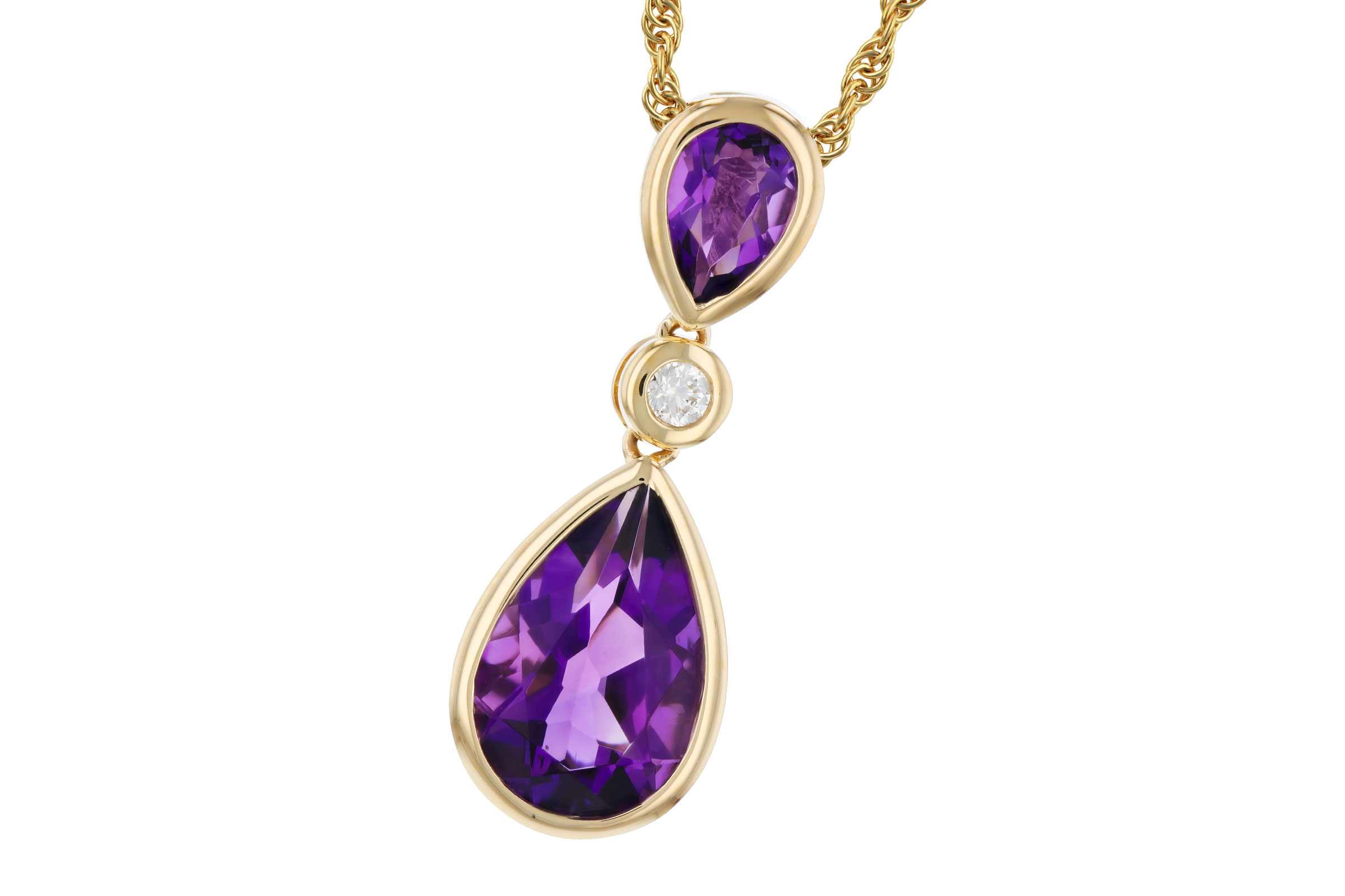 E302-75823: NECKLACE 1.92 TW AMETHYST 1.96 TGW