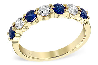 F212-75850: LDS WED RG .61 TW SAPP 1.00 TGW