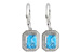 F214-57641: EARR 2.20 BLUE TOPAZ 2.36 TGW