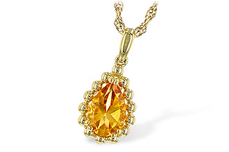 F216-40432: NECKLACE 1.06 CT CITRINE