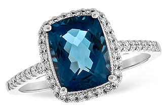 F216-44986: LDS RG 2.42 LONDON BLUE TOPAZ 2.62 TGW