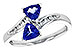 F217-27723: LDS RG .77 TW TANZANITE .90 TGW