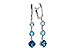 F301-83159: EARRINGS 2.41 TW BLUE TOPAZ 2.45 TGW