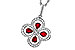 F301-84050: NECKLACE .68 RUBY TW .96 TGW