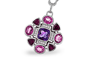 F301-84914: NECKLACE 2.76 SEMI-PREC (AM,GT,PT) 2.82 TGW