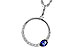 F301-84923: NECKLACE .28 SAPPHIRE .43 TGW