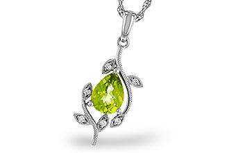 F301-84950: NECKLACE 1.16 PERIDOT 1.21 TGW (8x6MM PER)