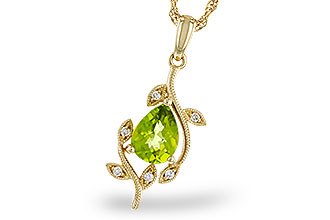 F301-84950: NECKLACE 1.16 PERIDOT 1.21 TGW (8x6MM PER)