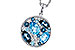 F301-85850: NECKLACE 2.31 TW BLUE TOPAZ 2.48 TGW