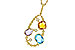 F301-85859: NECKLACE 3.04 TW SEMI-PREC 3.14 TGW (BT,AMY,CIT)