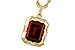 F301-85877: NECKLACE 3.65 GARNET 3.82 TGW (10x8MM GAR)