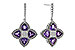 F301-86732: EARRINGS 1.41 AMETHYST 1.50 TGW