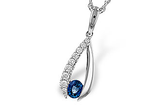 F301-87641: NECKLACE .38 SAPP .54 TGW (5x4 SAPP)