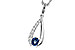F301-87641: NECKLACE .38 SAPP .54 TGW (5x4 SAPP)
