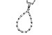 F301-87659: NECKLACE .27 BAG .28 TW