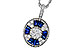 F301-88623: NECKLACE .56 TW SAPPHIRE .80 TGW