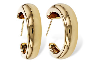 F301-89477: GOLD EARRINGS (20MM)