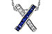 F301-90395: NECKLACE .60 TW SAPPHIRE .77 TGW