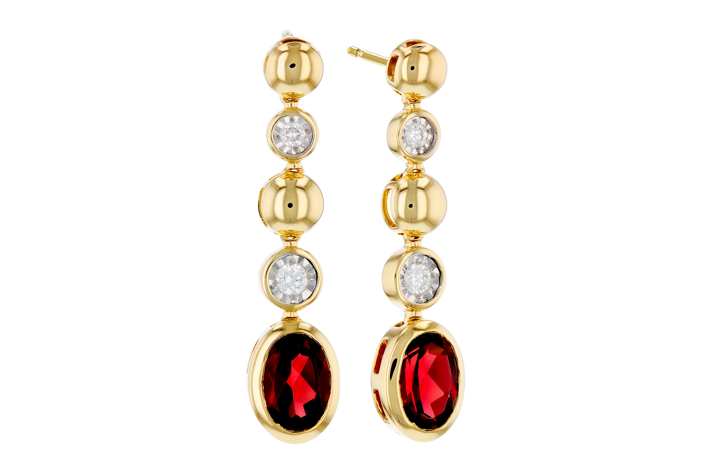 F302-74068: EARRINGS 1.76 TW GARNET 1.86 TGW