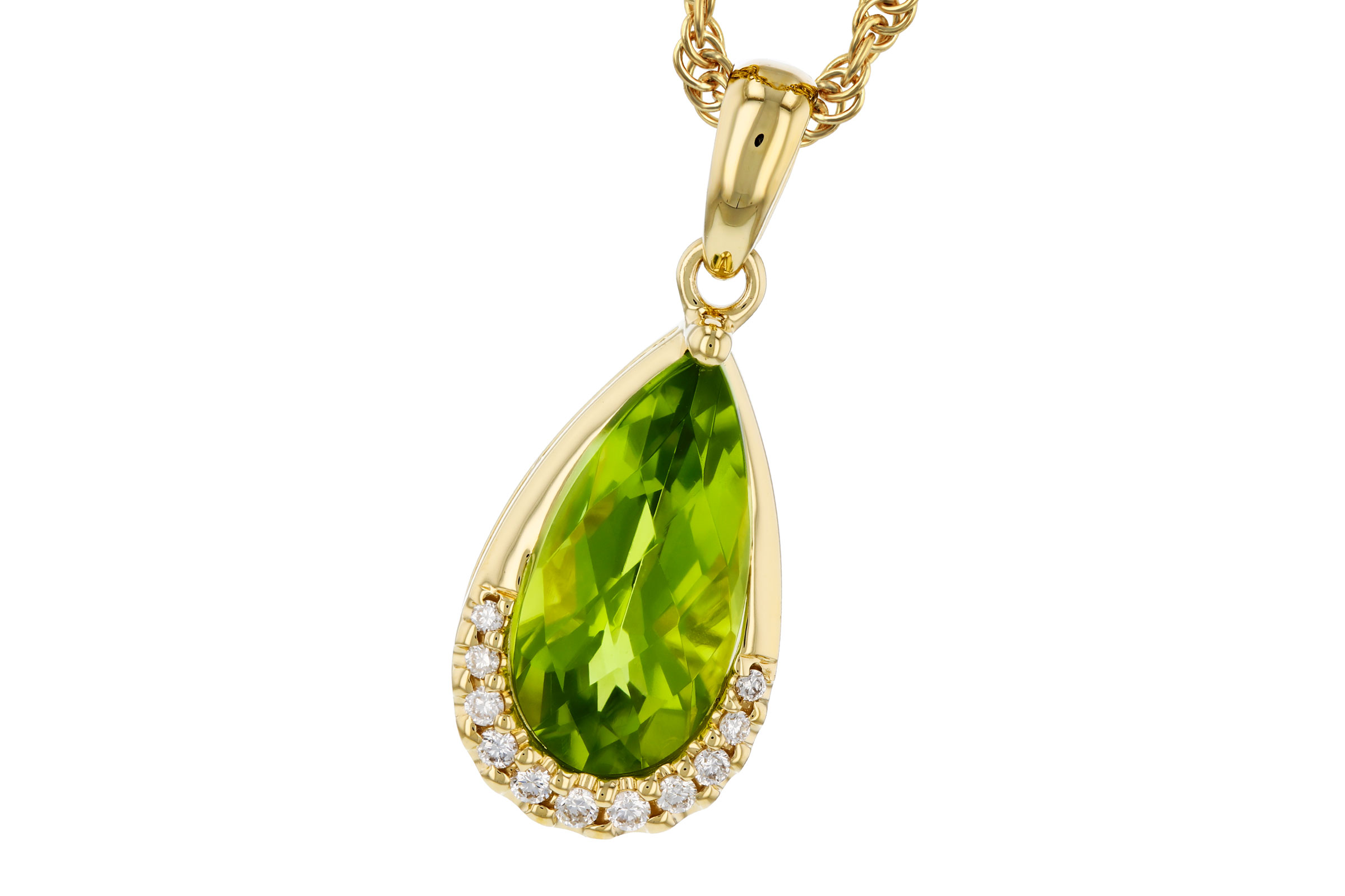 F302-74923: NECK 1.94 PERIDOT 2.00 TGW (12x6MM PS)