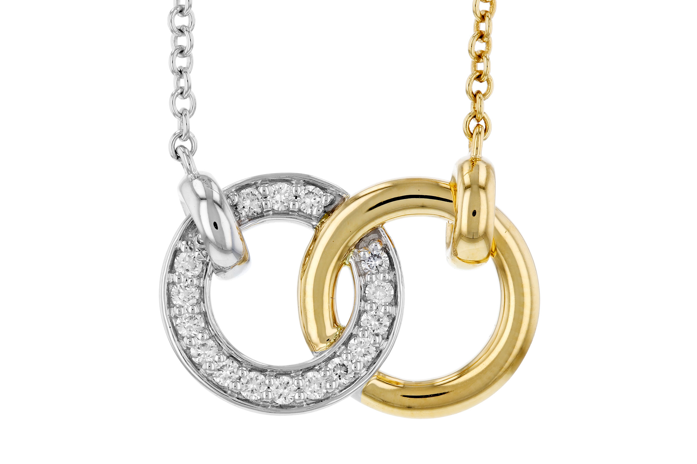 F302-74977: NECKLACE .20 TW (18")