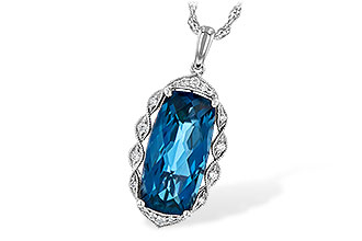 G217-28550: NECK 6.70 LONDON BLUE TOPAZ 6.81 TGW