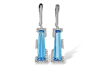 G217-28623: EARR 6.12 TW BLUE TOPAZ 6.33 TGW