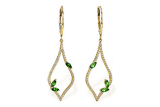 G217-33168: EARR .42 GREEN GARNET .77 TGW