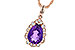 G217-34932: NECKLACE 1.53 AMETHYST 1.68 TGW