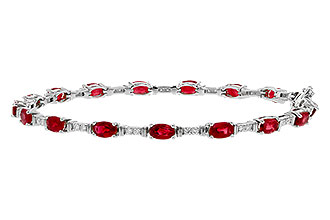 G301-84086: BRACELET 4.65 RUBY 4.97 TGW (7")