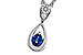 G301-84959: NECKLACE .21 SAPPHIRE .27 TGW (4x3 SAPP)