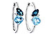 G301-85823: EARRINGS 1.82 TW BLUE TOPAZ 1.86 TGW