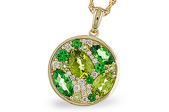G301-85841: NECK 2.20 TW SEMI-PRECIOUS (TSAV, PER) 2.37 TGW