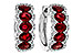 G301-88632: EARRINGS 2.20 TW RUBY 2.45 TGW