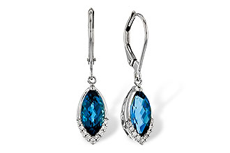 G301-89541: EARR 2.42 TW LONDON BLUE TOPAZ 2.50 TGW (9x5MM MQ)