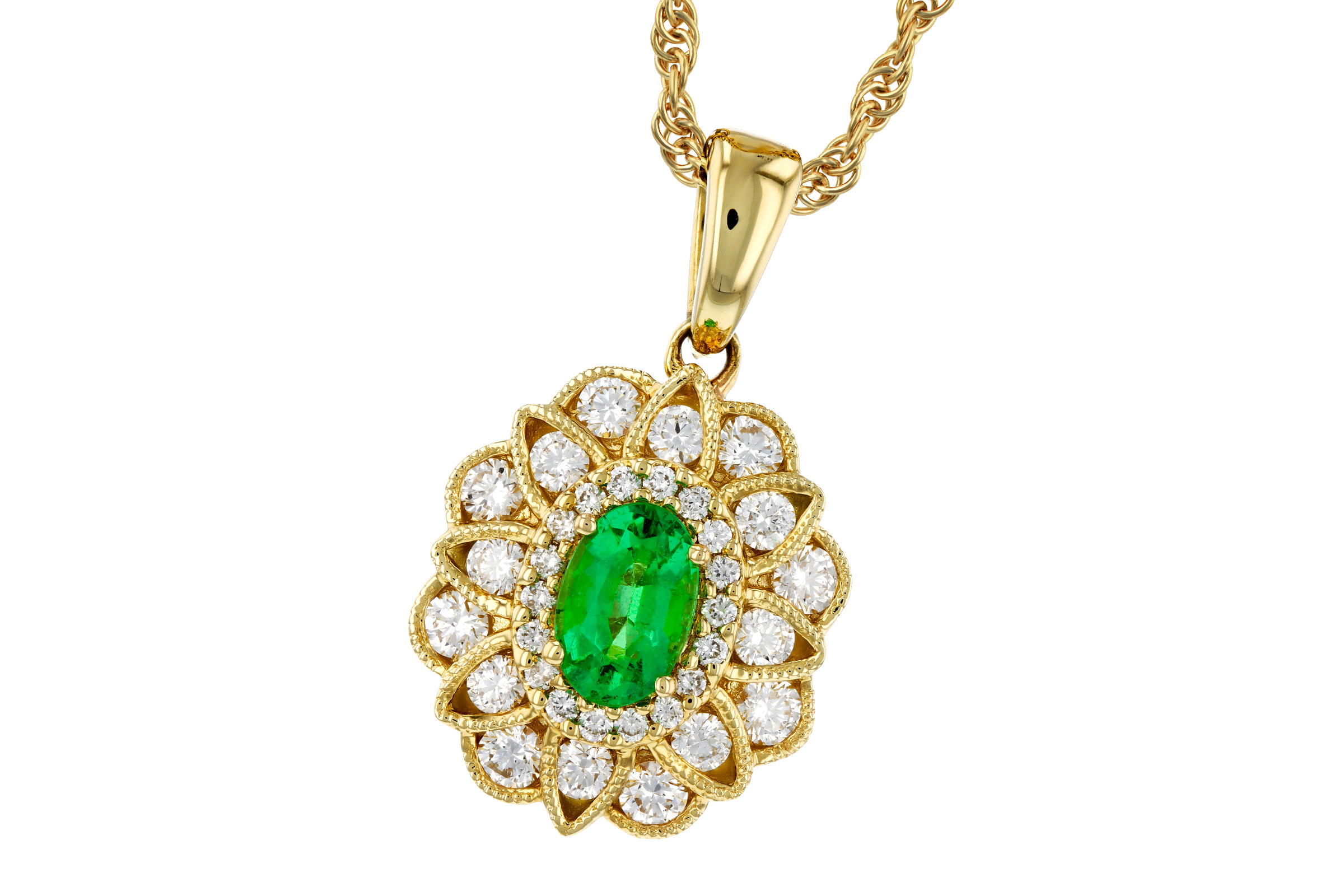 G302-74050: NECK .46 EMERALD .98 TGW (6X4 EMER)