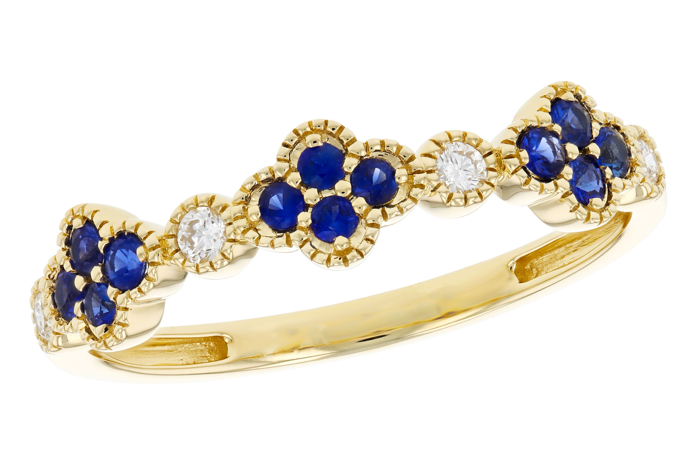 G302-75841: LDS WED RG .23 TW SAPPHIRE .31 TGW