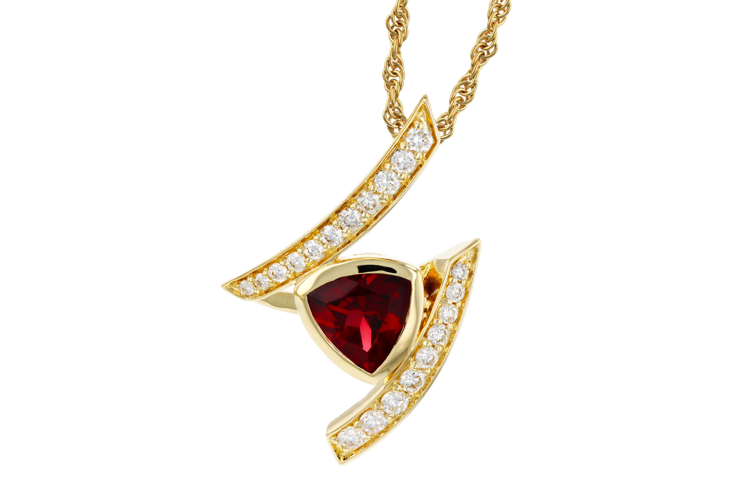 G302-75868: NECKLACE .84 GARNET 1.03 TGW (6MM GAR)