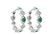 H213-64977: EARRINGS .13 EMERALD .18 TGW