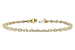 H215-54013: BRACELET 2.22 YELLOW DIA 3.04 TW