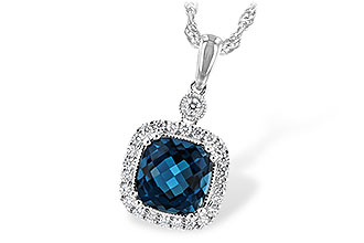 H216-37641: NECK 1.63 LONDON BLUE TOPAZ 1.80 TGW (7MM LBT)